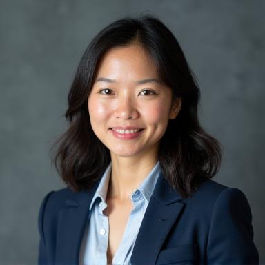 Portrait of Dr. Sarah Chen, Health & Wellness Coach